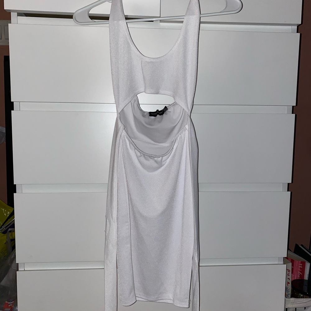 White PrettyLittleThing dress size 2
